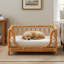 Lit pour chien en rotin naturel