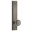 Bouton de porte d’intimité avec plaque carre soleil