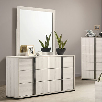Commode 6 tiroirs avec miroir Ullay