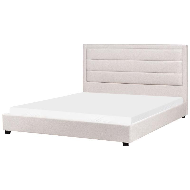 Upholstered Bed, Beige, Super King (6')