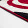 Collingwood Abstract Red/Black/White Area Rug
