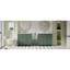 Ensemble de meuble-lavabo 72 po avec lavabo en céramique (séparé), meuble-lavabo simple autoportant moderne avec tiroirs et armoires, meuble de rangement pour la salle de bain, ensemble de meuble-lavabo avec cadre en bois massif, vert-465730449