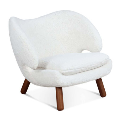 Chaise d'appoint avec pieds en bois massif