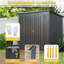 Remise de rangement extérieure 6 x 4 pi, remise à outils toutes saisons pour jardin, cour, pelouse, noir-122510064-119305648