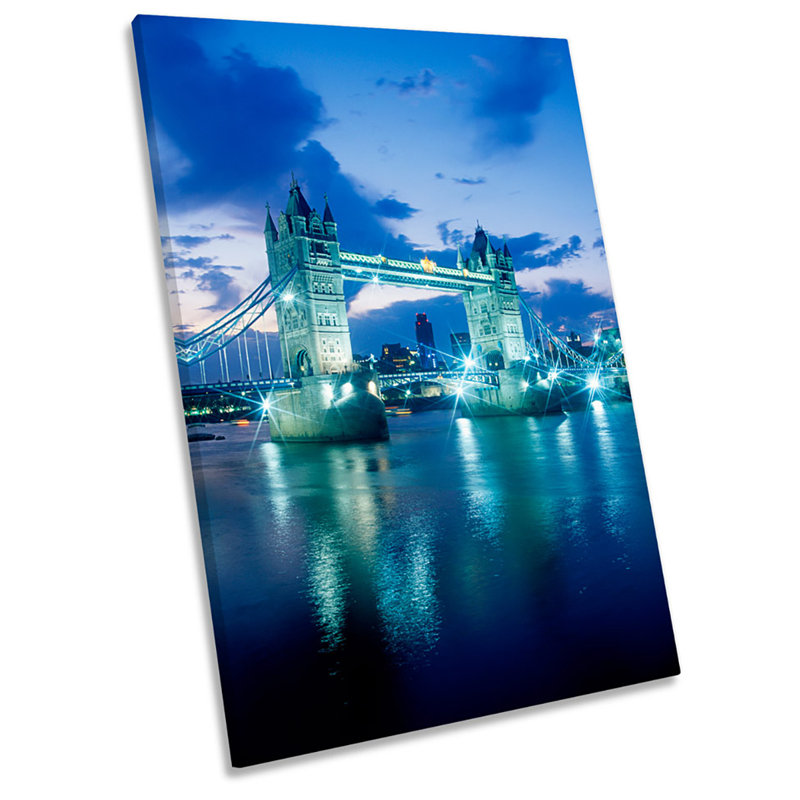 Tower Bridge London England - Wrapped Canvas Print, 91.4cm H x 61cm W x 4cm D
