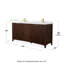 Palmilla 72" Freestanding Double Bathroom Vanity with Quartz Top-1831088047-1831088034