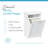 RiverRidge Somerset Tilt-Out Laundry Hamper Cabinet with Removable Cloth Storage Bag - White