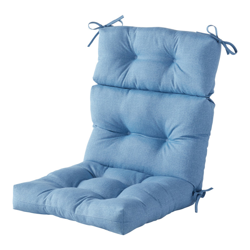 Lester Outdoor High Back Chair Cushion, Denim, 1