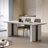 Light Beige Rectangular Sintered Stone Tabletop Dining Table-519108843