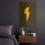 «Lightning» par Ann Kelle, art mural en métal doré, 16 po x 24 po-133651473