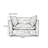 Retro Upholstered Rustic Cotton linen blended sofa