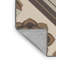 Tapis à motif géométrique moderne et contemporain lavable à la machine Orlandra Echeveria - Reliure grise-408381472