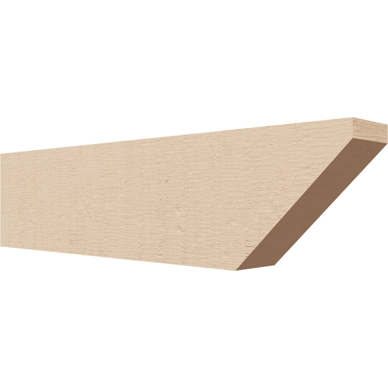 Queue de chevron Concord Woodgrain TimberThane, brun clair apprêté, H 4 po x l 16 po x P 2 po