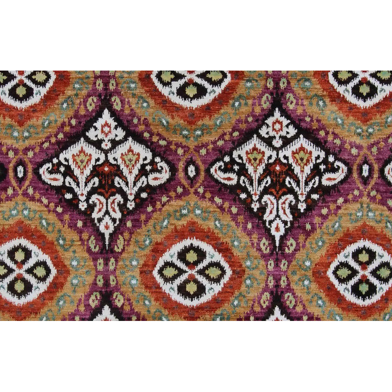 Geometric Hand Knotted Area Rug, Rectangle 148 x 201cm