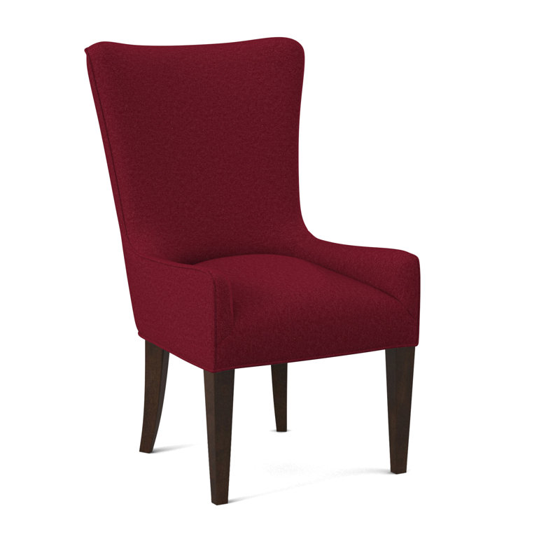 Providence Arm Chair, American Walnut, Margaret Lipstick Polyester Blend