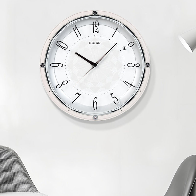 White Round Analog Wall Clocks