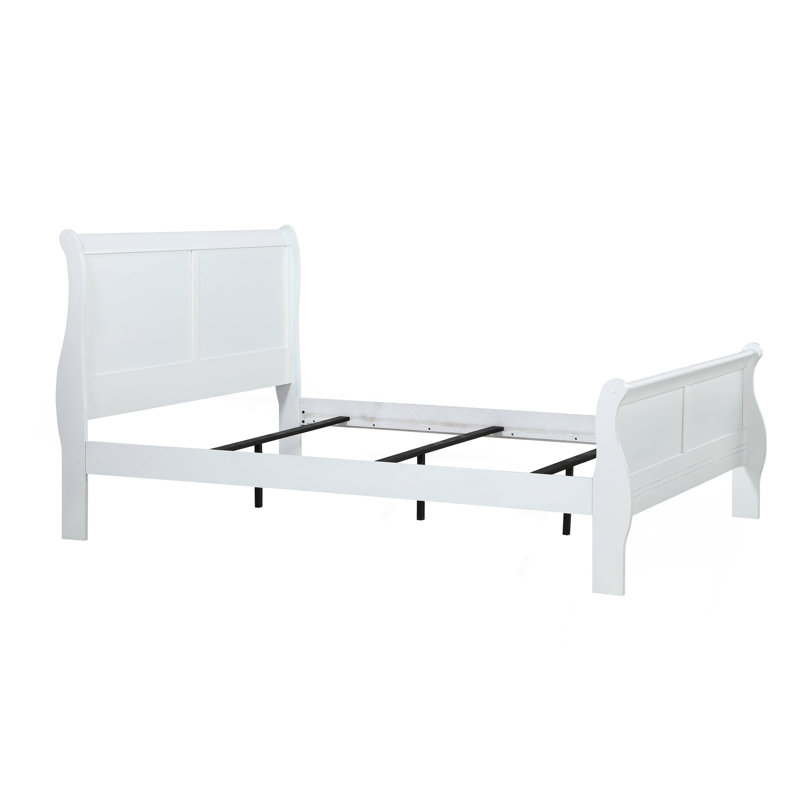 Lit simple classique 1pc lit simple lit Louis Phillipe pieds en bois, Lit simple