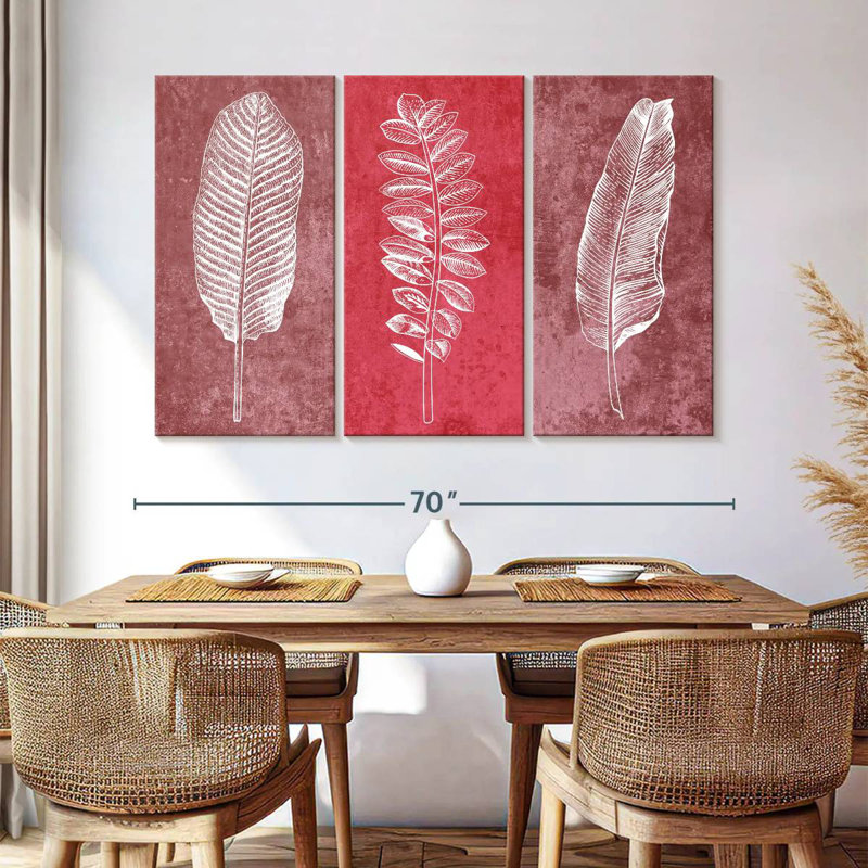 Harnek Leaf Imprints, 32" H x 50" W