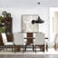 Madison Solid Wood Double Pedestal Dining Table