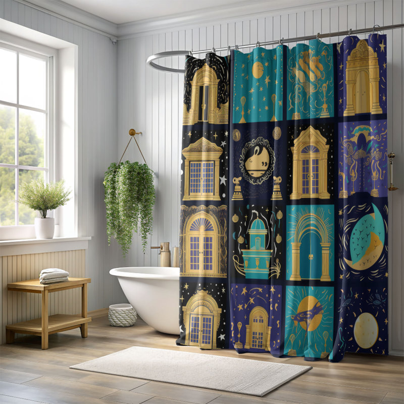 Rideau de douche Celestial Enigma - Premium, H 74 po x l 71 po