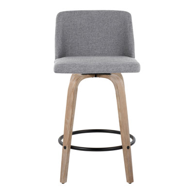 Toriano Swivel Upholstered Counter Stool