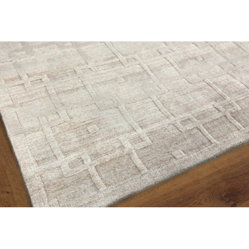 Castelli Hand Woven Wool Geometric Area Rug, Rectangle 8' x 10'