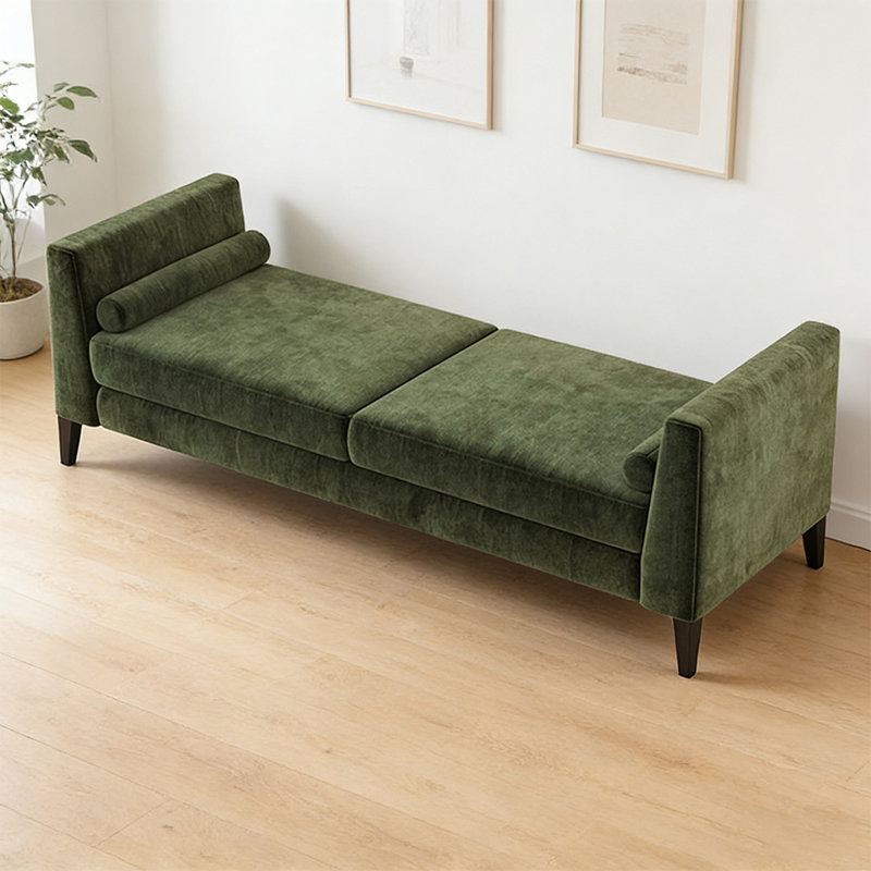 Olive green Upholstered Bench