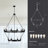 Retro Style Large 2-Tier Circular Ceiling Ironwork Chandelier