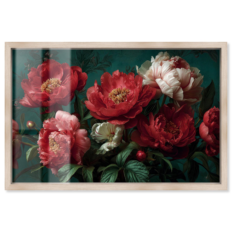 Pivoine opulence rose, Crème, crème, H 21 po x l 31 po