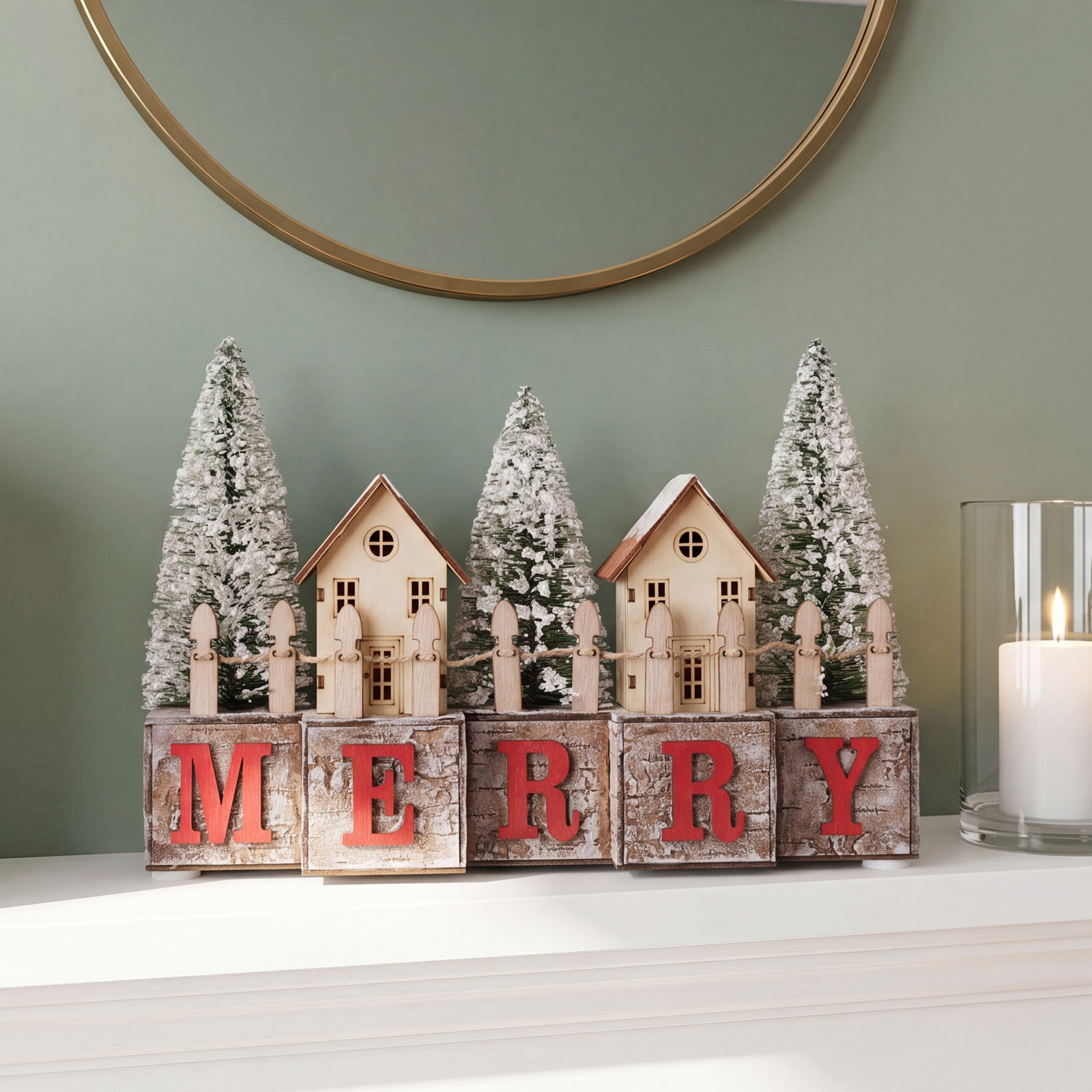 Merry Wood Blocks with Timer