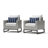 Sameko 2Pc Sunbrella Outdoor Club Chairs-100524669-100524674