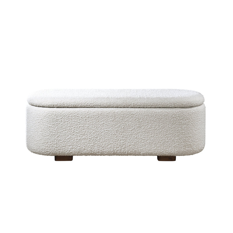 Banc de rangement Modern Bouclé