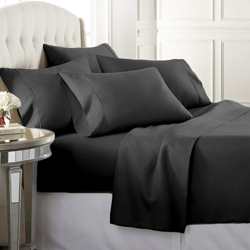  Sheet Set, Black, Queen