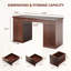Bureau cannelé moderne avec rangement Ato-847477640