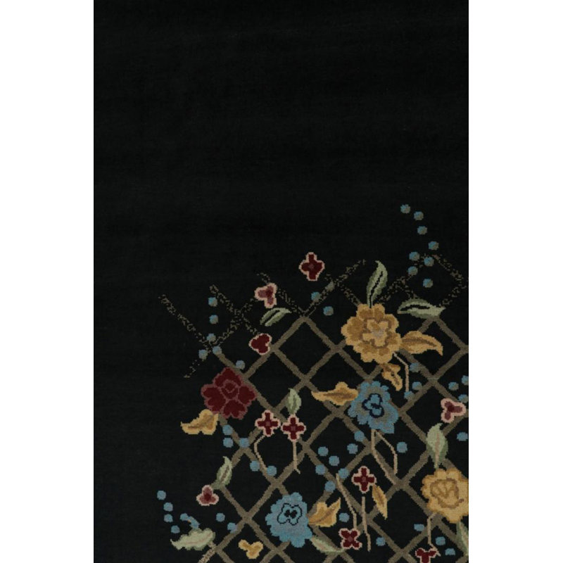 One-of-a-Kind Hand Knotted Area Rug, Rectangle 9'10" x 14'
