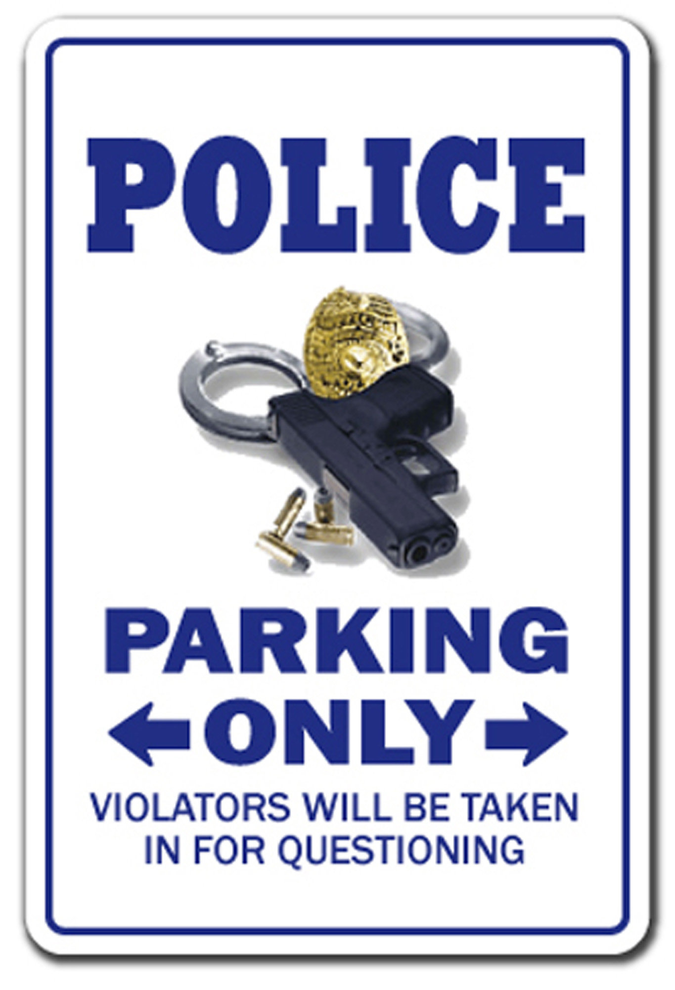 Cop Signs That R 6 Letters SignMission POLICE Sign Parking Officer Cop Cops Law Patrolman ...