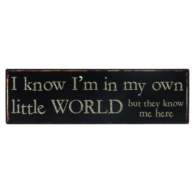 Jaymie Text & Numbers Decorative Plaque / Box Sign