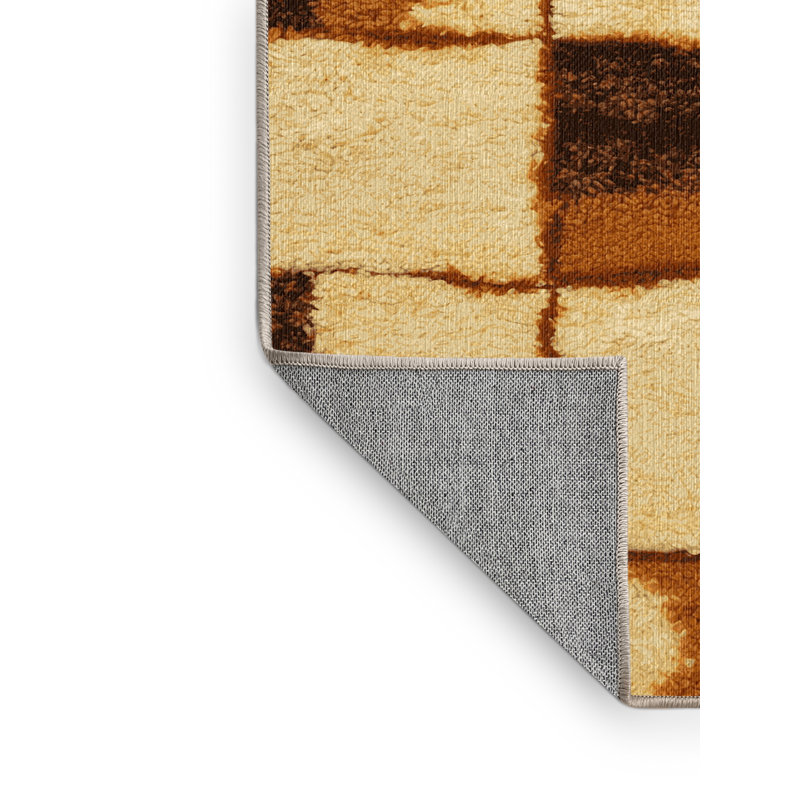  Tapis lavable avec pouding à la semoule lavable, Rectangulaire 3 pi x 5 pi
