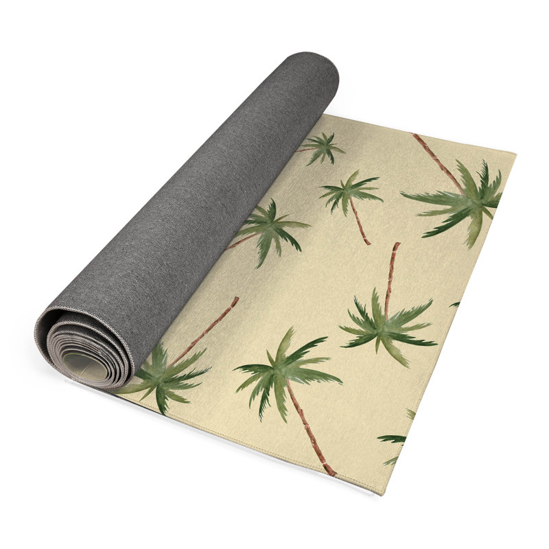 Summer Palms Outdoor Rug, Runner 2'6" x 8'