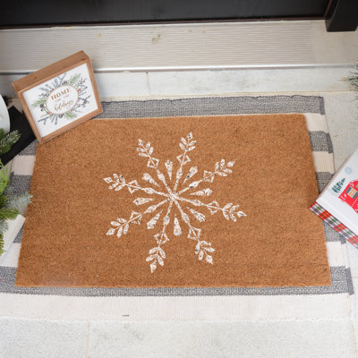 Tapis d'entrée antidérapant Snow Flake L 30 po x l 18 po