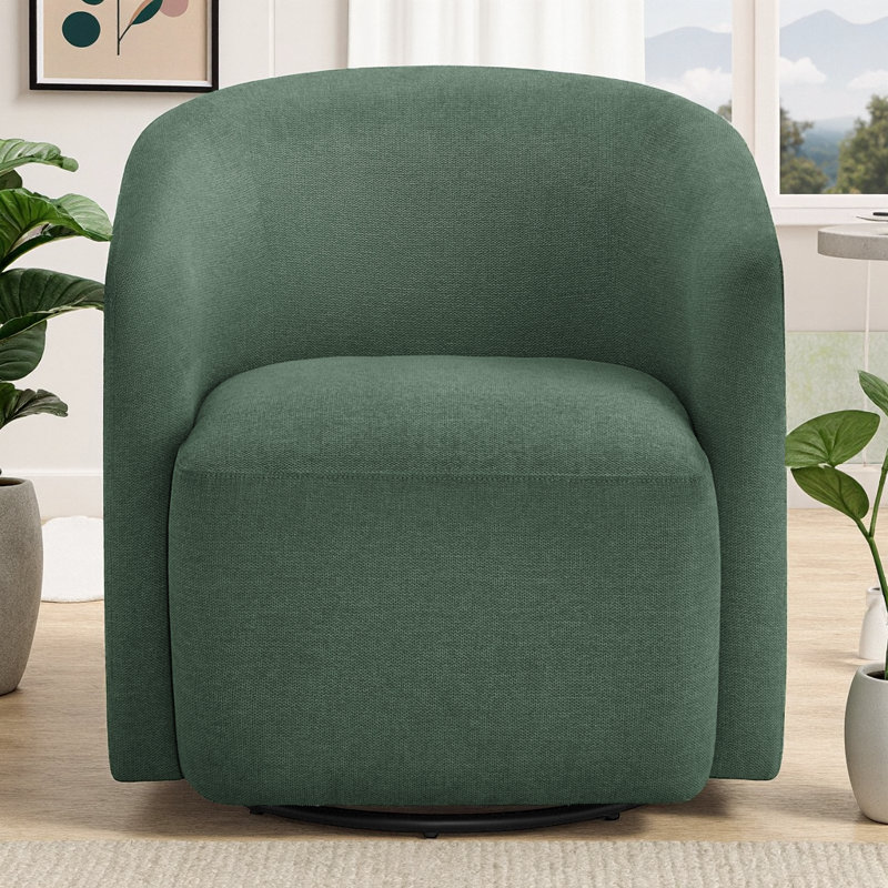 Fauteuil demi-tonneau bleu Ardena, Vert
