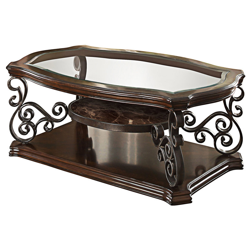 Table basse avec tablette