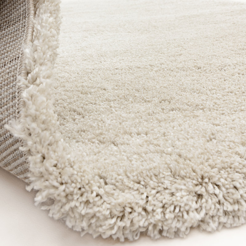 Taiwo Shaggy Ivory Area Rug, Rectangle 200 x 290 cm