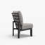 Chaise de patio avec coussins Stanford