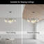 Lustre moderne à 6 lumières, hauteur réglable et plafond incliné compatible avec la salle à manger / salon-1556543525-1556543529