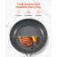 Ensemble de poêles à frire en aluminium 3 pièces 8 10 12 po pré-assaisonné gris