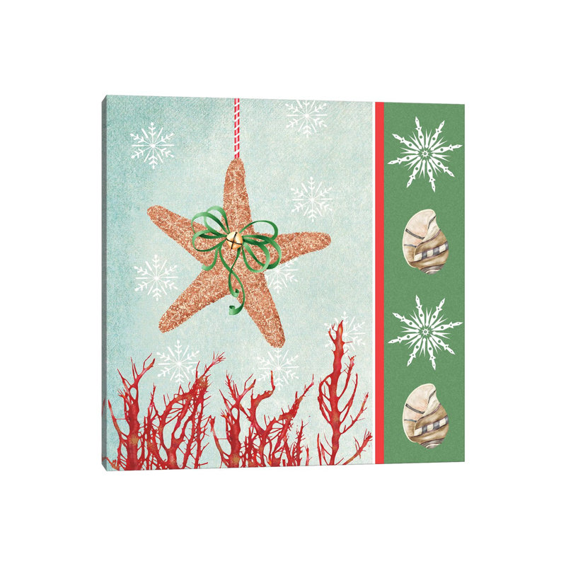Christmas Coastal III by Jade Reynolds - Wrapped Canvas Print, 30.48 cm H x 30.48 cm W