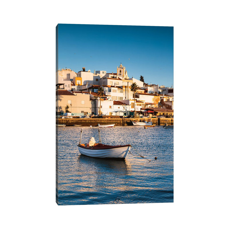 Sunset At The Village by Matteo Colombo - Wrapped Canvas Print, 20.32 cm H x 30.48 cm W