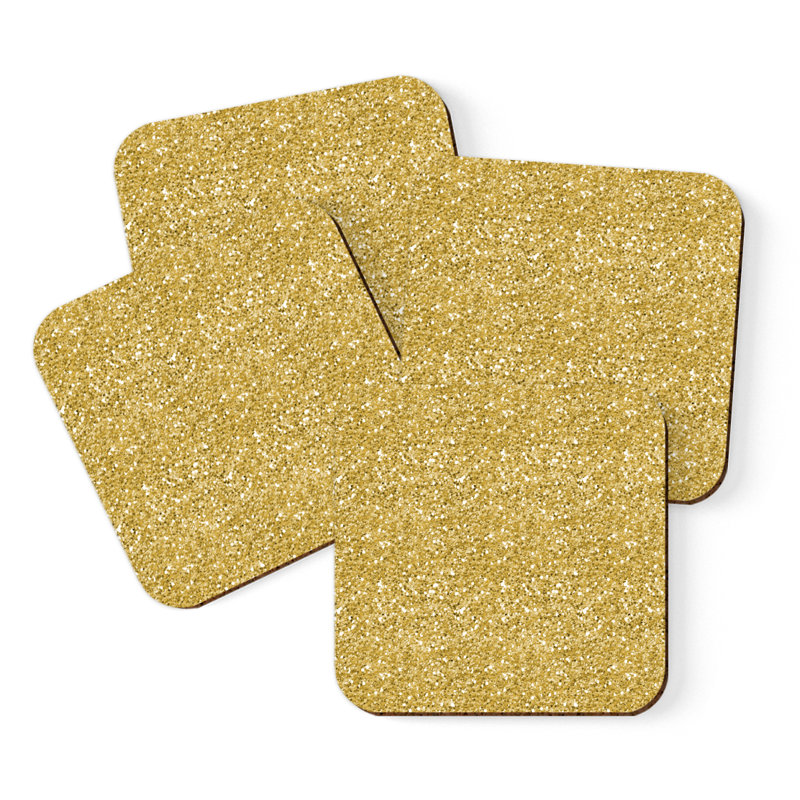 Cork Square 4 Piece Coaster Set
