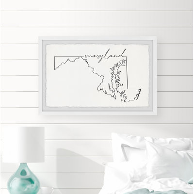 Maryland Outline par - cadre photo, impression
